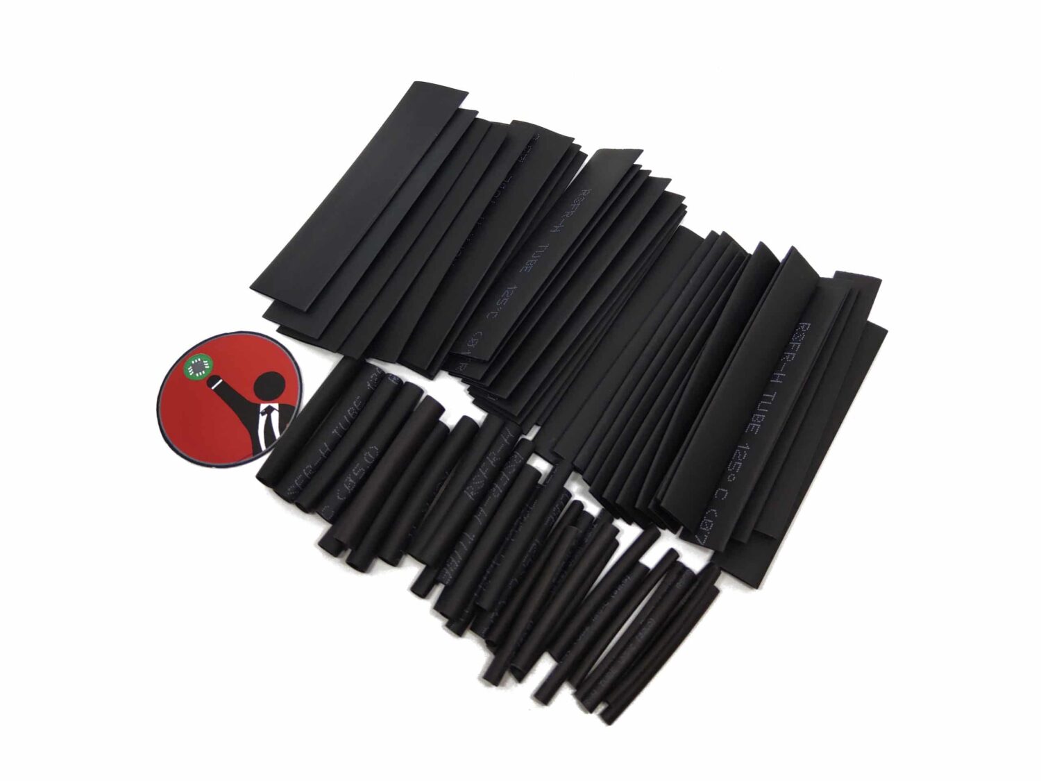 Kit Tubo Termoretractil Negro 127 Piezas