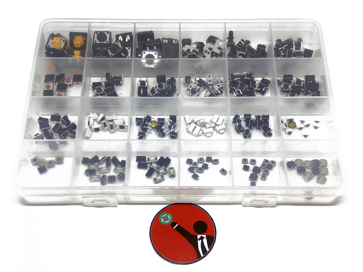 Pack 250 Botones 25 Tipos Con Caja