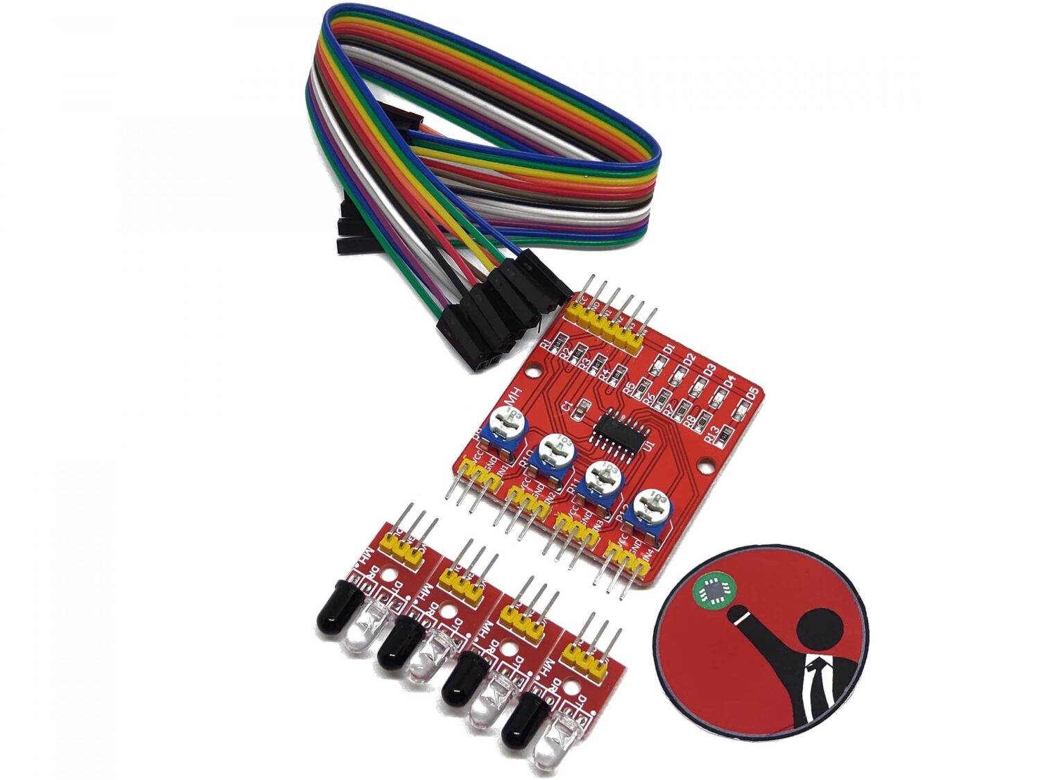 Kit Sensor Infrarrojo Detector De Obstáculos