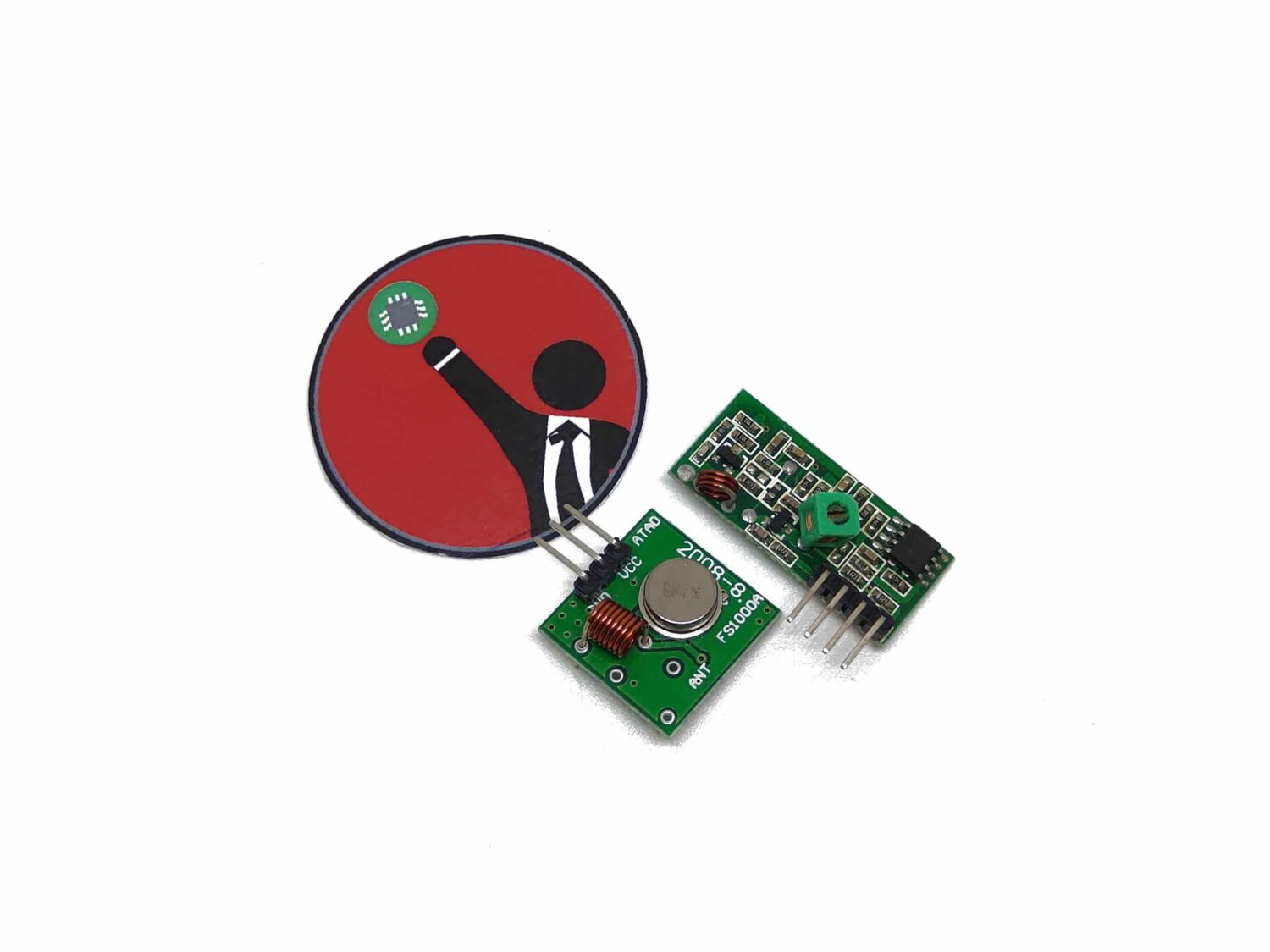 Par Módulo Transmisor Receptor Rf 433 Mhz