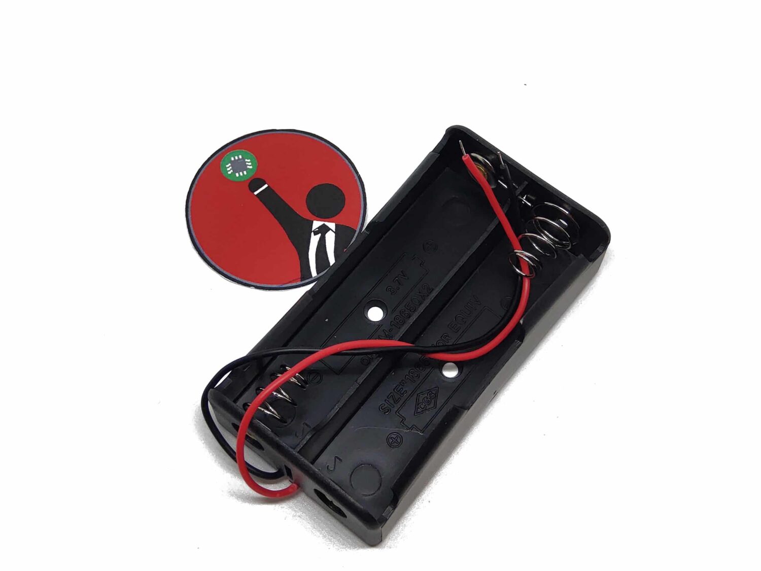 Porta Batería 18650 Para 2