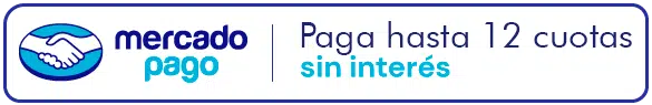 Hasta 12 cuotas sin interés con MercadoPago