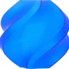 Translucent blue